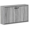 vidaXL Sieninis batų kabinetas HAARLEM 71 x 17 x 43 cm Pilka Sonoma