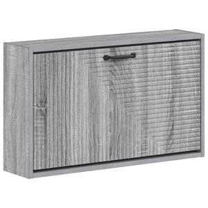 vidaXL Sieninis batų kabinetas HAARLEM 71 x 17 x 43 cm Pilka Sonoma
