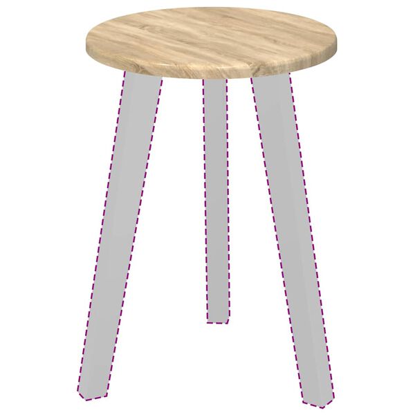 vidaXL Stalo viršus Sonoma ąžuolas 30 x 30 x 1,5 cm Apdirbta mediena