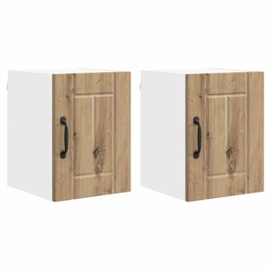 vidaXL Indaplovės plok&scaron;tė Lucca 2 pcs Artisano ąžuolo 30 x 31 x 40 cm