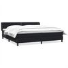 vidaXL Box Spring Lova su čiužiniais Juoda 180x210 cm aksomas