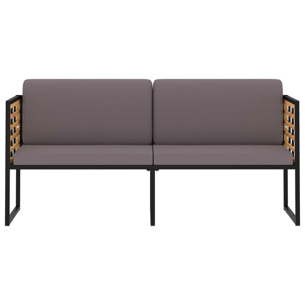 vidaXL Sodo poilsio komplektas, 4 dalių, akacijos masyvas ir plienas