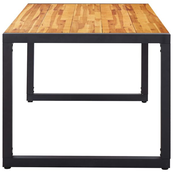 vidaXL Sodo valgomojo baldų komplektas, 7 dalių, pilkos spalvos