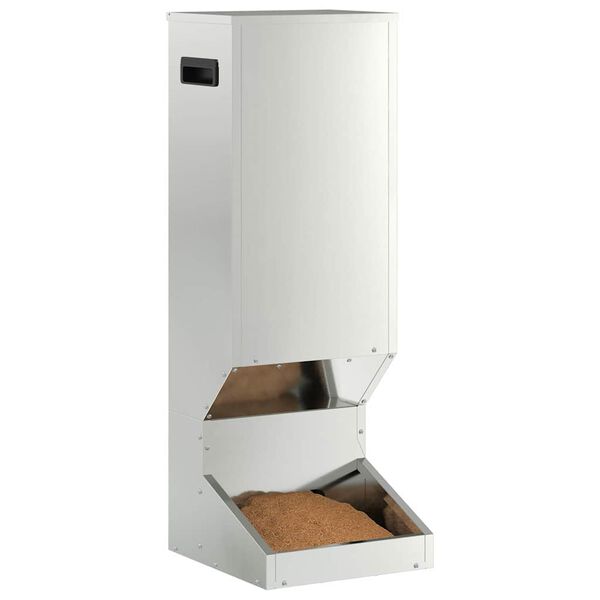 vidaXL Elnių &scaron;ėrykla Sidabro 28 x 30 x 80 cm Cinkuota plienas