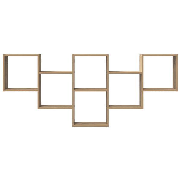 vidaXL Sieninė lentyna, artisano ąžuolo, 159x18x66cm, apdirbta mediena