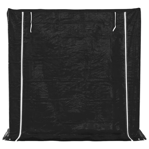 vidaXL Stovas malkoms su apdangalu nuo lietaus, 200x60x200cm