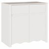vidaXL Kabalas Drammen Balta 79 x 43 x 75.5 cm Pu&scaron;ies medienos masyvas