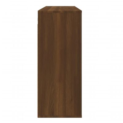 vidaXL Sieninė spintelė, ruda ąžuolo, 80x33x80cm, apdirbta mediena