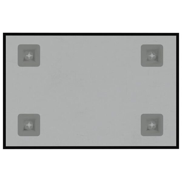 vidaXL Sieninė magnetinė lenta, juoda, 30x20cm, grūdintas stiklas