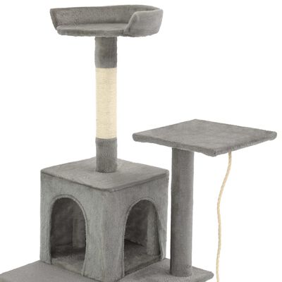 vidaXL Draskyklė katėms su stovais iš sizalio, 120cm, pilka