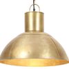 vidaXL Pakabinamas &scaron;viestuvas, žalvario, 48cm, 25W, apskritas, E27