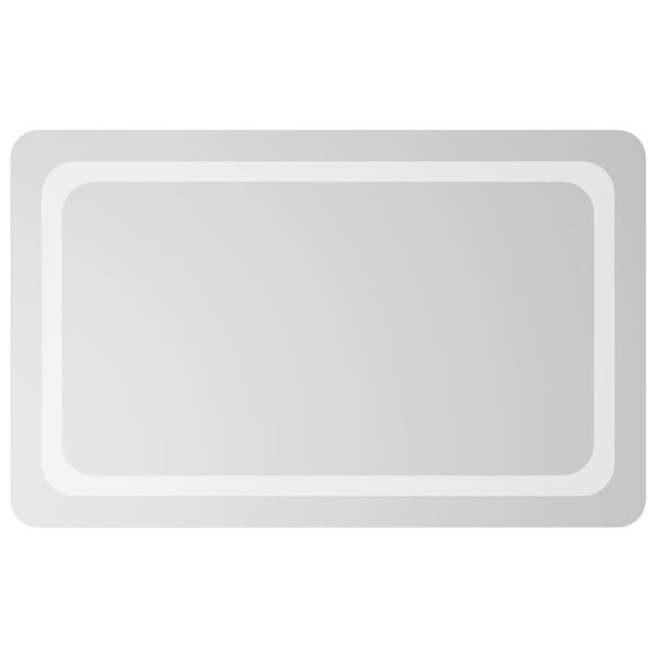 vidaXL Vonios kambario LED veidrodis, 50x80cm