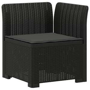 vidaXL 1-Vietis Sodo Sofas su Pagalvėle, Atrodo kaip Ratano PP