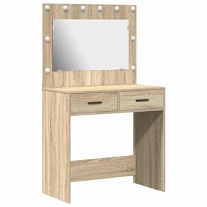 vidaXL Makiažo stalas su stalčių Sonoma ąžuolas 78,5 x 41 x 135 cm