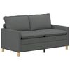 vidaXL Sofa Tamsiai pilka Audinys