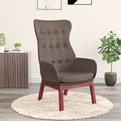 vidaXL Poilsio kėdė, taupe spalvos, audinys
