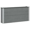 vidaXL Paauk&scaron;tinta sodo lova Pilka 150 x 30 x 72 cm aliuminis