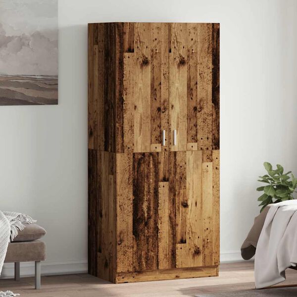 vidaXL Spinta Old Wood 80x52x180 cm Engineered Wood