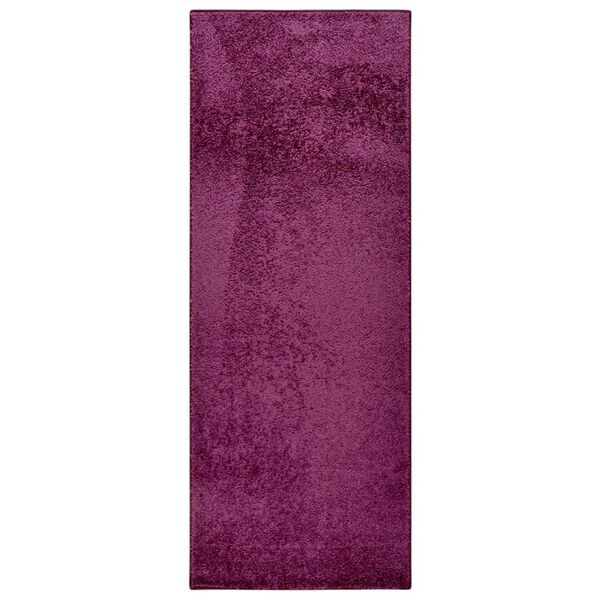 vidaXL Kilimas su mink&scaron;tais &scaron;ereliais, violetinės spalvos, 57x150cm