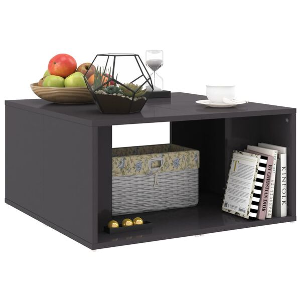 vidaXL Kavos staliukai, 4vnt., pilki, 33x33x33cm, apdirbta mediena