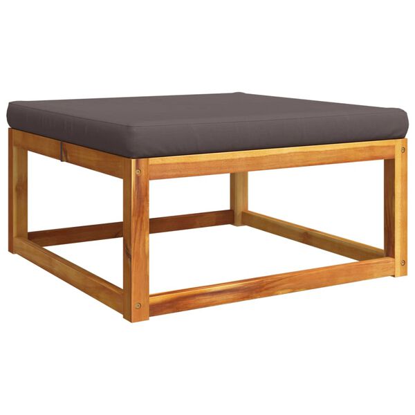 vidaXL 11 dalių sodo sofų komplektas su pagalvėlėmis, akacijos mediena ir virvė