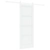 vidaXL Slankios durys 73,5 x 198,5 cm Apdirbta mediena Balta