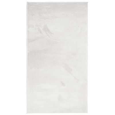 vidaXL Kilimas OVIEDO, pilkos spalvos, 80x150cm, trumpi šereliai