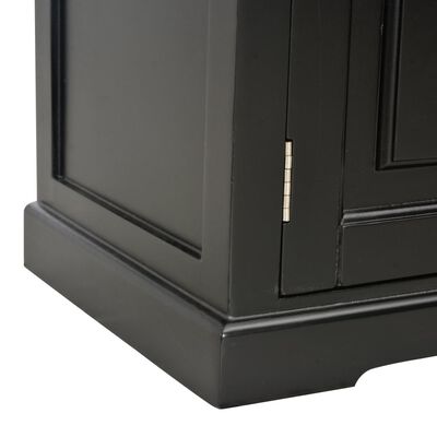 vidaXL TV spintelė, juoda, 90x30x40cm, mediena