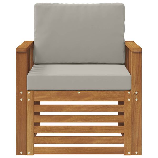 vidaXL Lauko sofos komplektas su pagalve Natūrali 71 x 63 x 73 cm