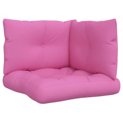 vidaXL Palečių pagalvėlės, 3vnt., rožinės spalvos, oksfordo audinys
