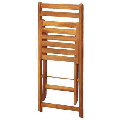 vidaXL Sodo lovelis-stalas su 2 bistro kėdėmis, akacijos masyvas
