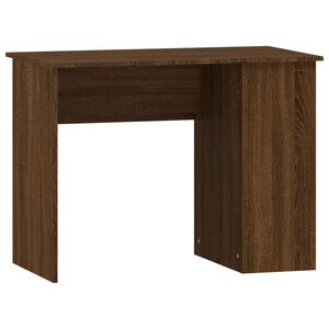 vidaXL Ra&scaron;omasis stalas, rudas ąžuolo, 100x55x75cm, apdirbta mediena