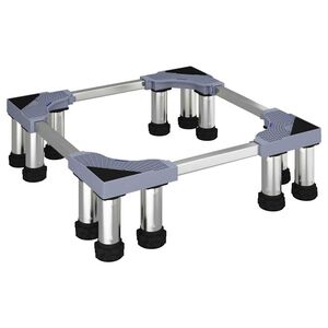 vidaXL Skalbimo mašinos pagrindas Pilka 67 x 67 x 21.5 cm metalas