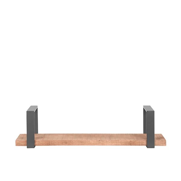 LABEL51 Sieninė lentyna Slam, medienos/plieno, 80x23x20cm, L dydžio