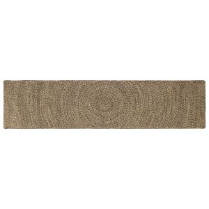 vidaXL Zoninės kiliminės dangos Natūrali ir juoda 60 x 300 cm Džiutas