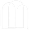 vidaXL Vestuvinis Arklys 3 vnt. Balta 120 x 40 x 217 cm Plienas
