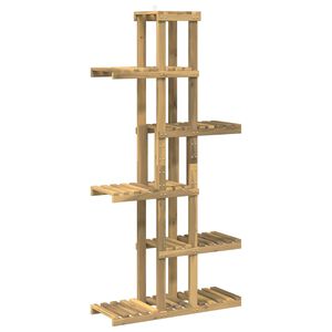 vidaXL Augalų stovas Balta 68 x 23,5 x 140 cm Kietos akacijos mediena
