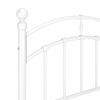 vidaXL Lovos rėmas, baltos spalvos, 100x200cm, metalas