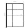 vidaXL Dušo pertvara, juodos spalvos, 100x140cm, ESG