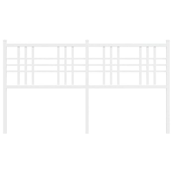 vidaXL Metalinis pakaitinis galvūgalis, baltos spalvos, 160cm