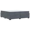 vidaXL Lovos rėmas su čiužiniu Tamsiai pilka 200 x 200 cm audinys