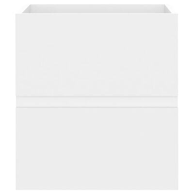 vidaXL Spintelė praustuvui, baltos spalvos, 41x38,5x45cm, MDP