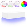 vidaXL Televizoriaus spintelė su LED lemputėmis, balta, 60x35x15,5cm