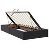 vidaXL Saugos lova su čiužiniu Juoda 180 x 200 cm Dirbtinė oda
