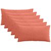 vidaXL Pagalvėlės užvalkalas 6 pcs ALMELO Raudona oranžinė 40 x 70 cm