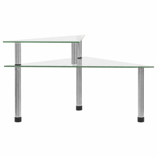 vidaXL Virtuvės lentyna, skaidri, 49,5x35x19cm, grūdintas stiklas