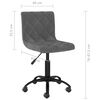 vidaXL Pasukamos valgomojo kėdės, 2vnt., tamsiai pilkos, aksomas