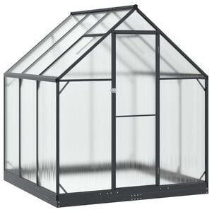vidaXL Sodo &scaron;iltnamis su durimis Antracito 183,5 x 183,5 x 207 cm