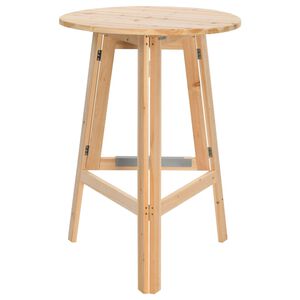 vidaXL Sulankstomas baro stalas, 78 cm, eglės mediena
