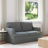 vidaXL Sofa 120cm Tamsiai pilka Metalas